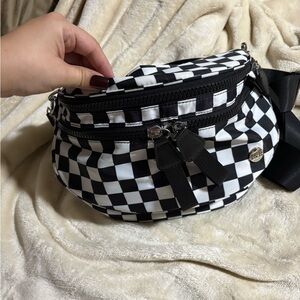 Checkered Crossbody Bum Bag